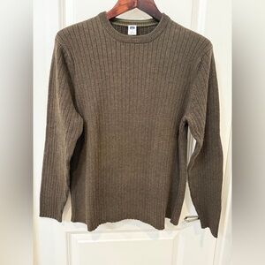 Gap Men's Khaki Brown Cotton Ribbed Sweater Size M